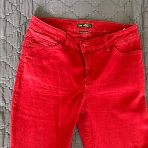 Lee Women's High Rise Red Jeans